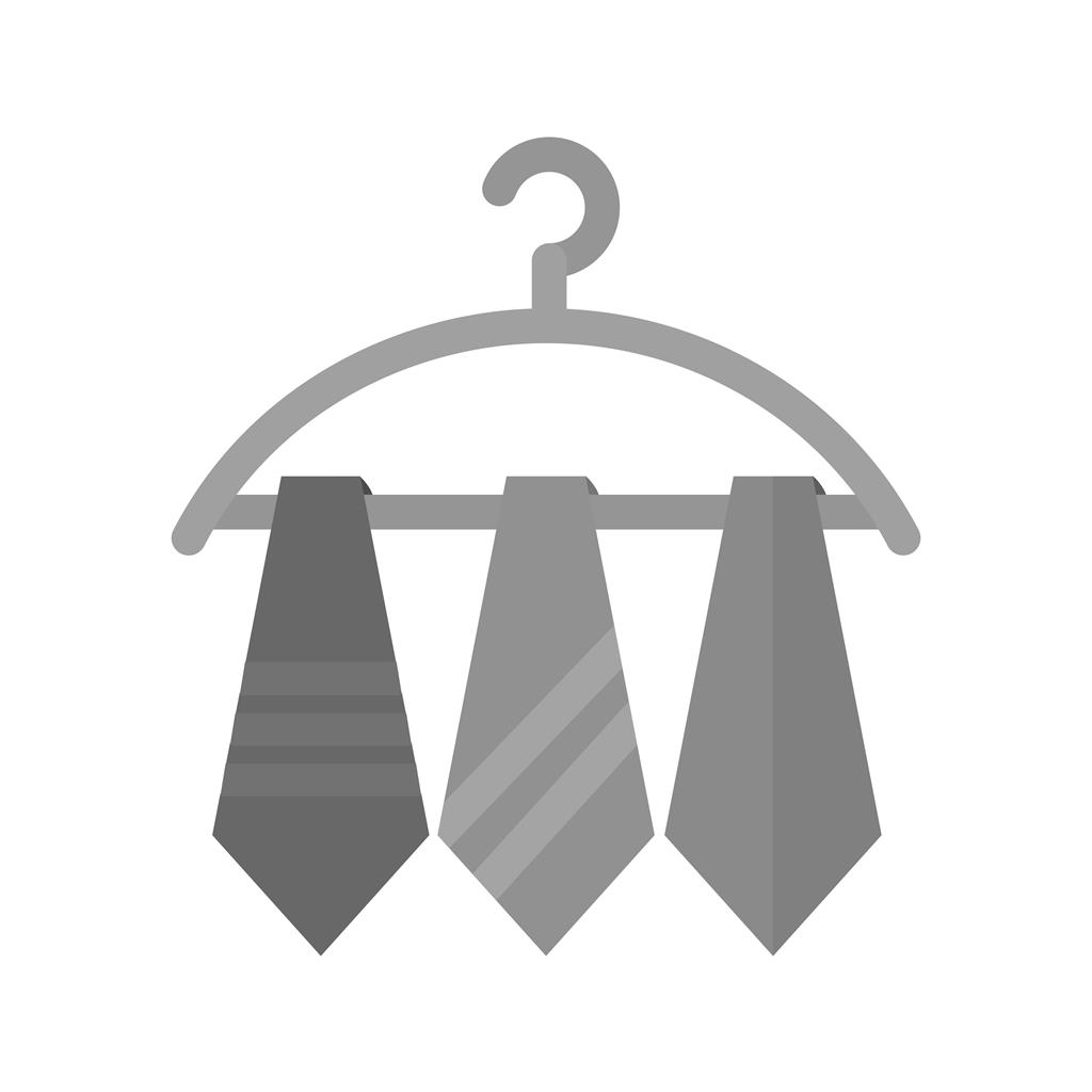 Three Ties Greyscale Icon - IconBunny