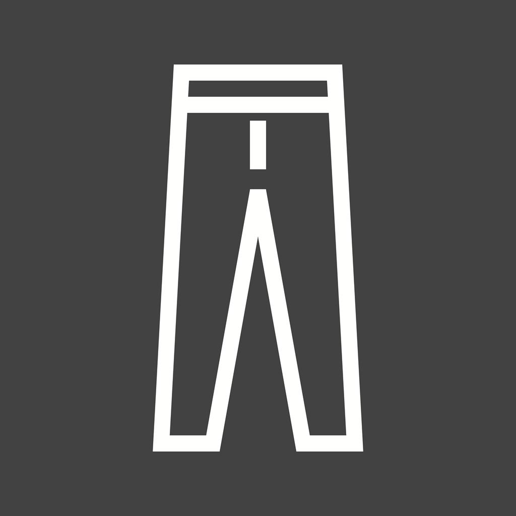 Trousers Line Inverted Icon - IconBunny