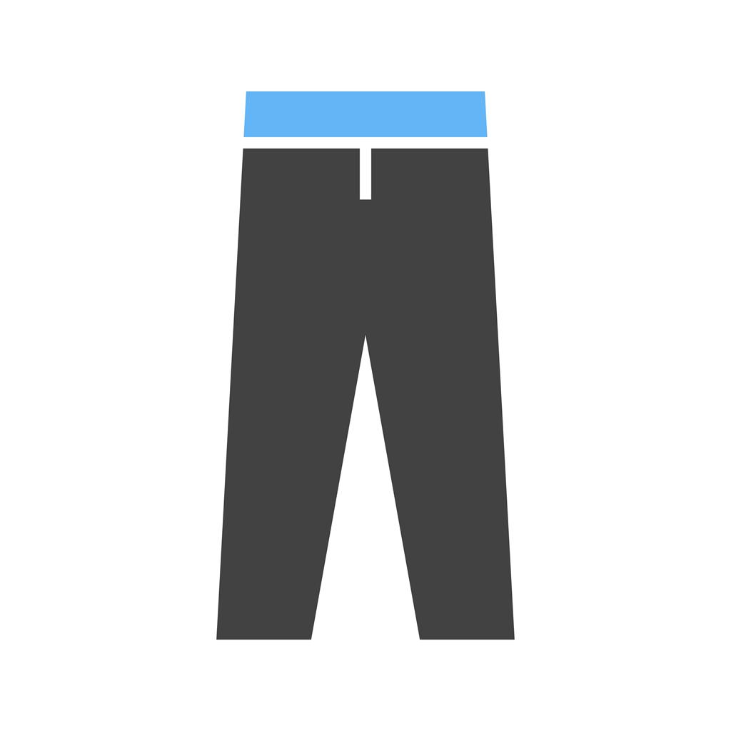 Trousers Blue Black Icon - IconBunny