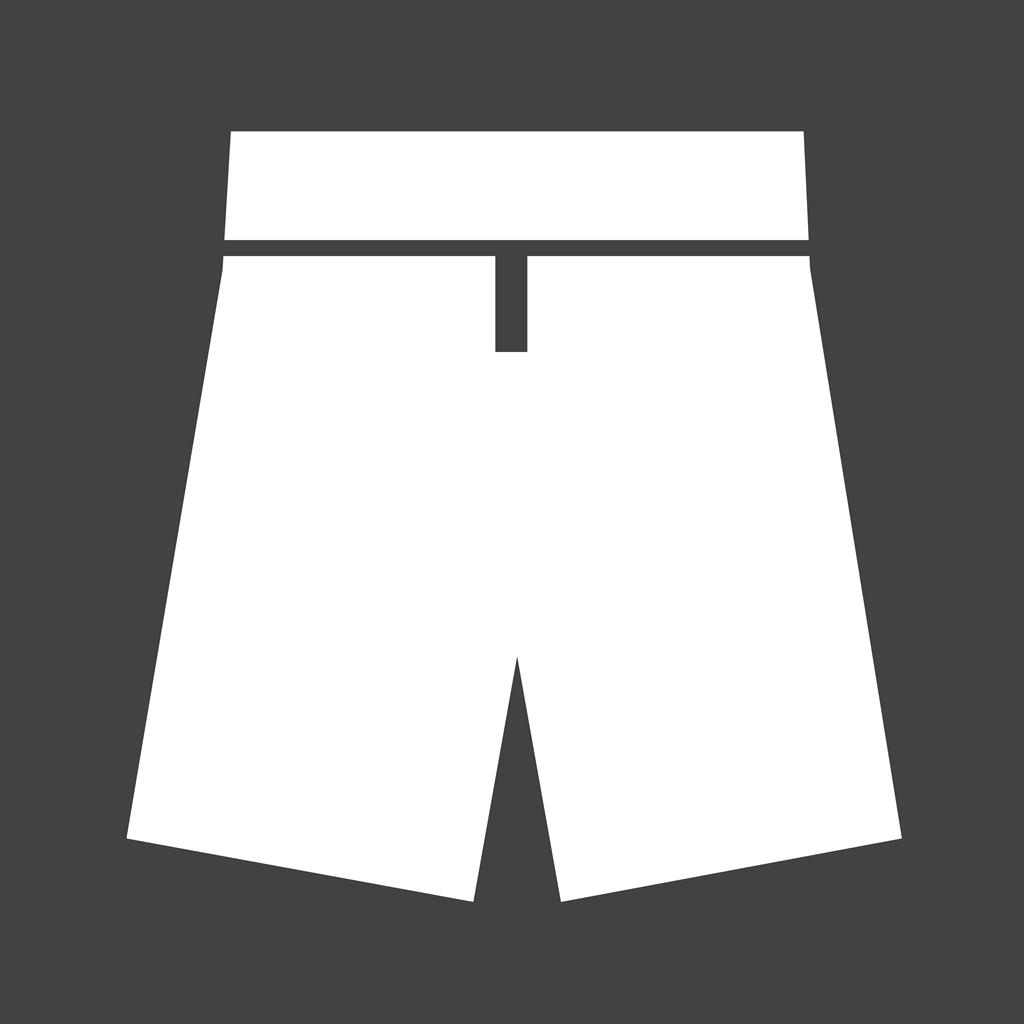 Shorts Glyph Inverted Icon - IconBunny