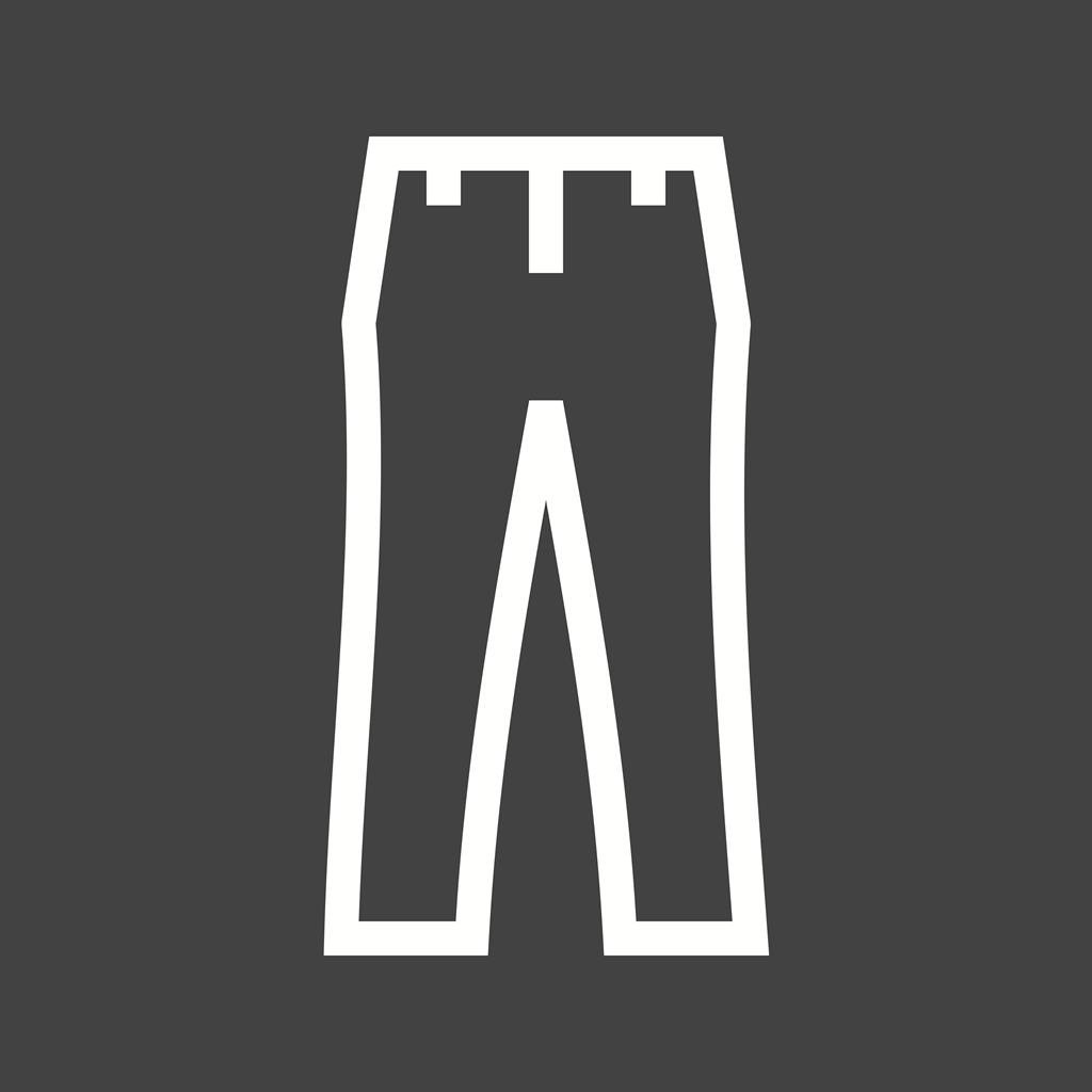 Pants Line Inverted Icon - IconBunny