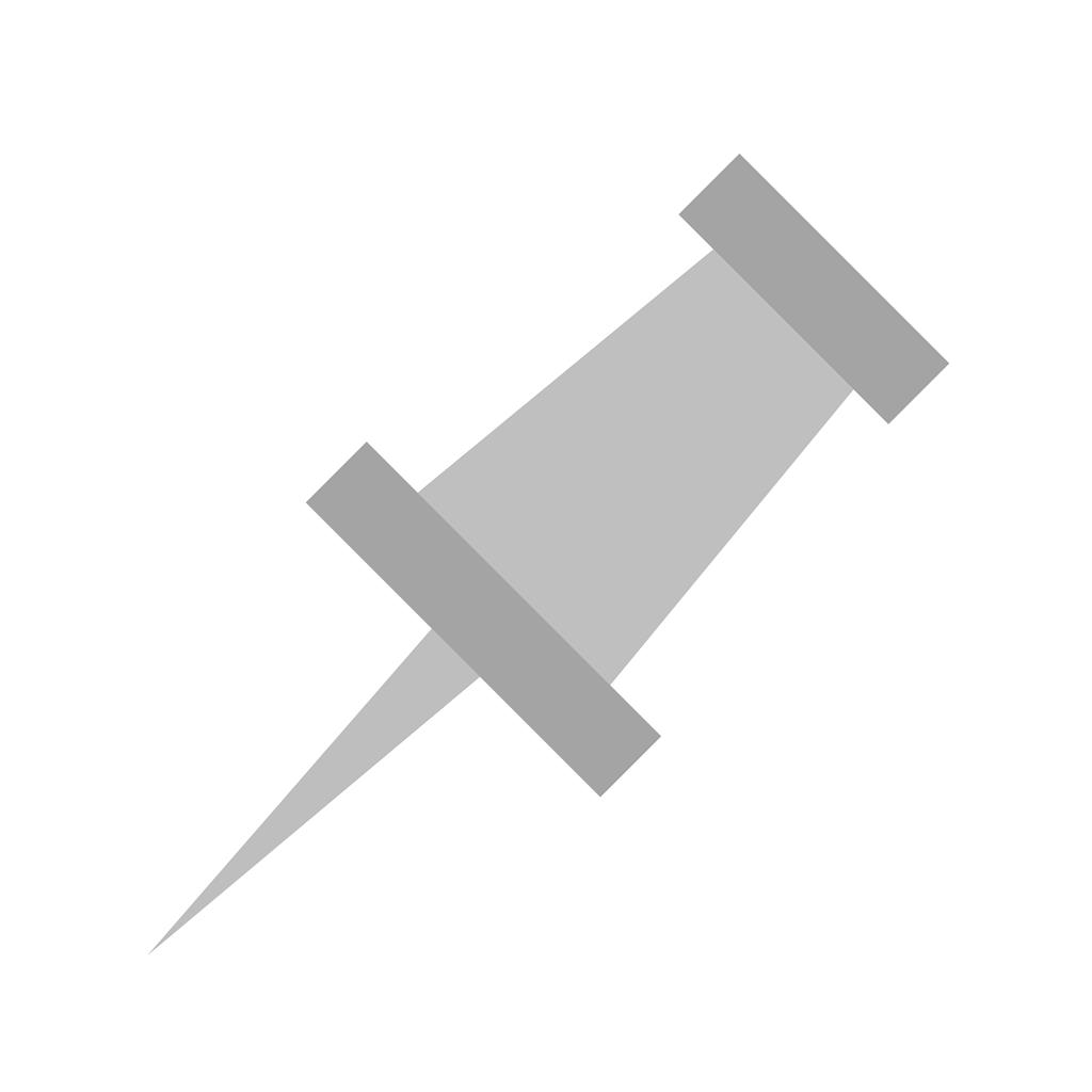 Pin Greyscale Icon - IconBunny
