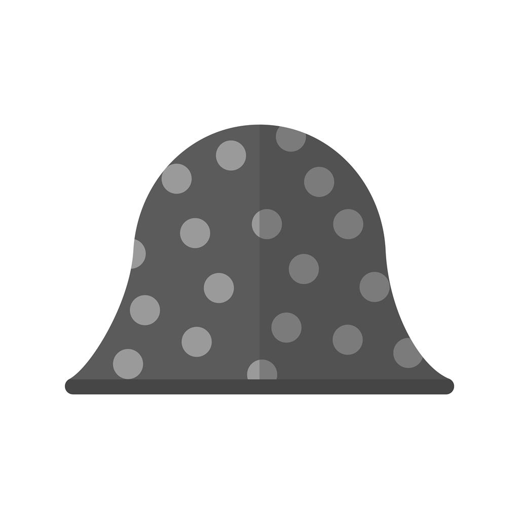 Hat II Greyscale Icon - IconBunny