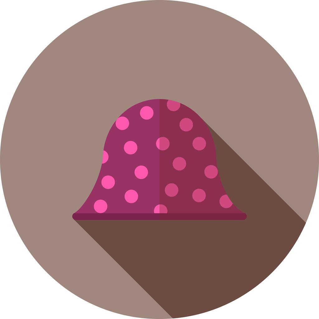 Hat II Flat Shadowed Icon - IconBunny