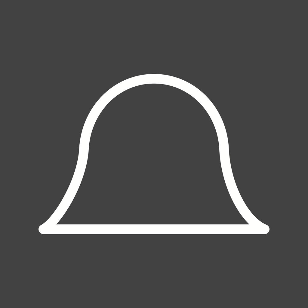 Hat II Line Inverted Icon - IconBunny