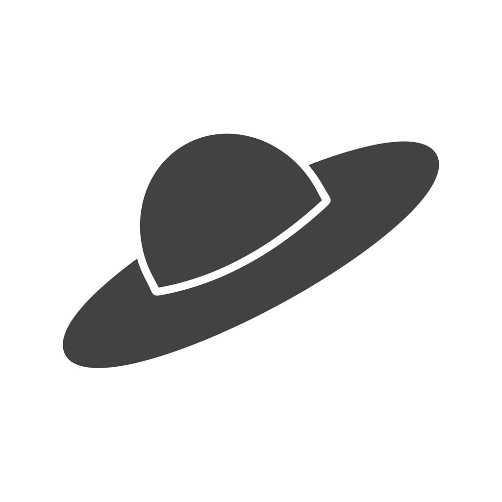 Hat III Glyph Icon - IconBunny