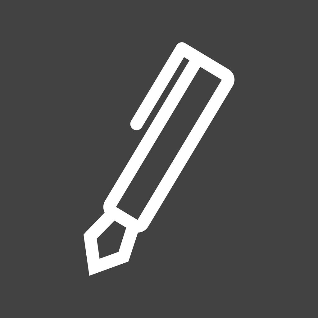 Pen Line Inverted Icon - IconBunny
