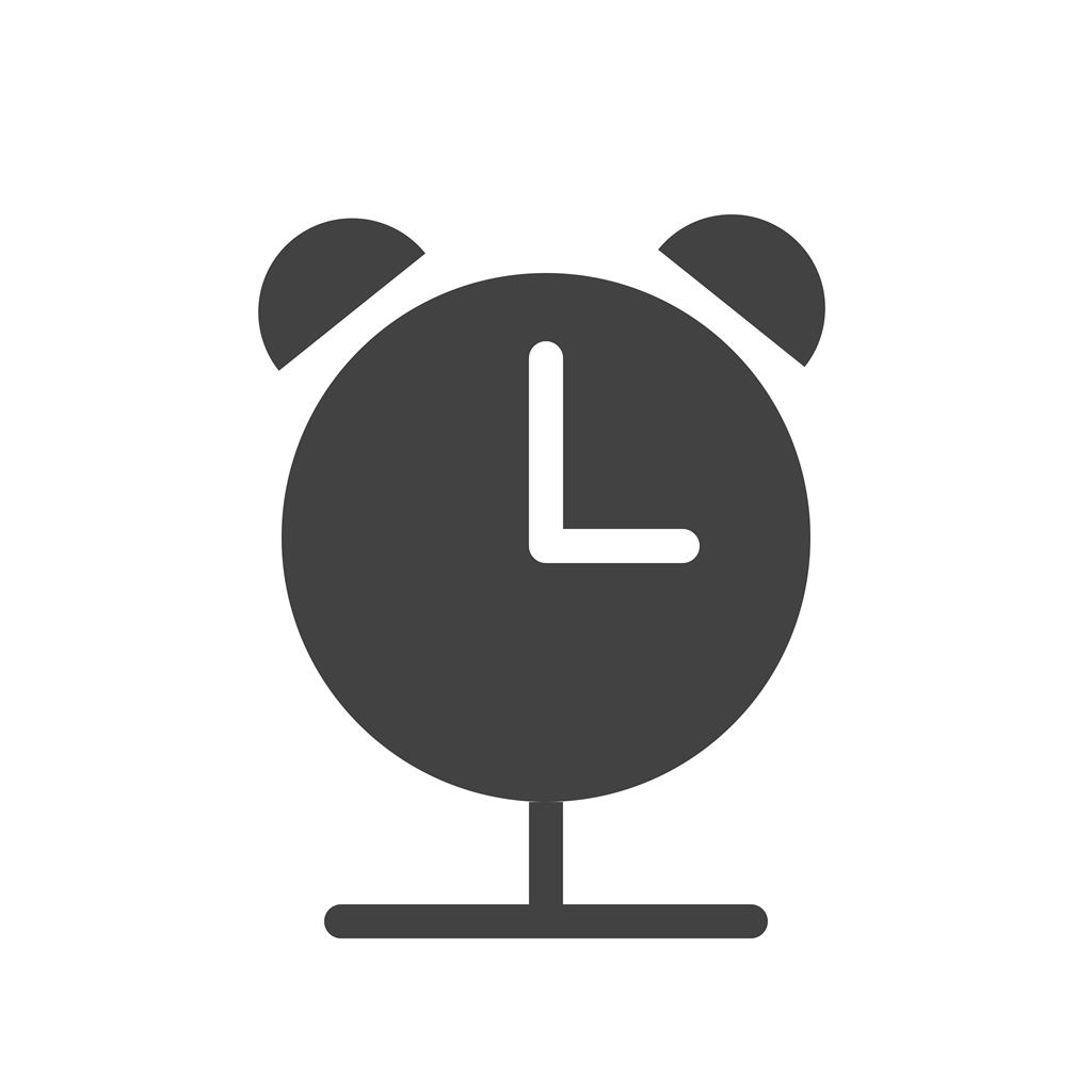 Alarm Clock Glyph Icon - IconBunny