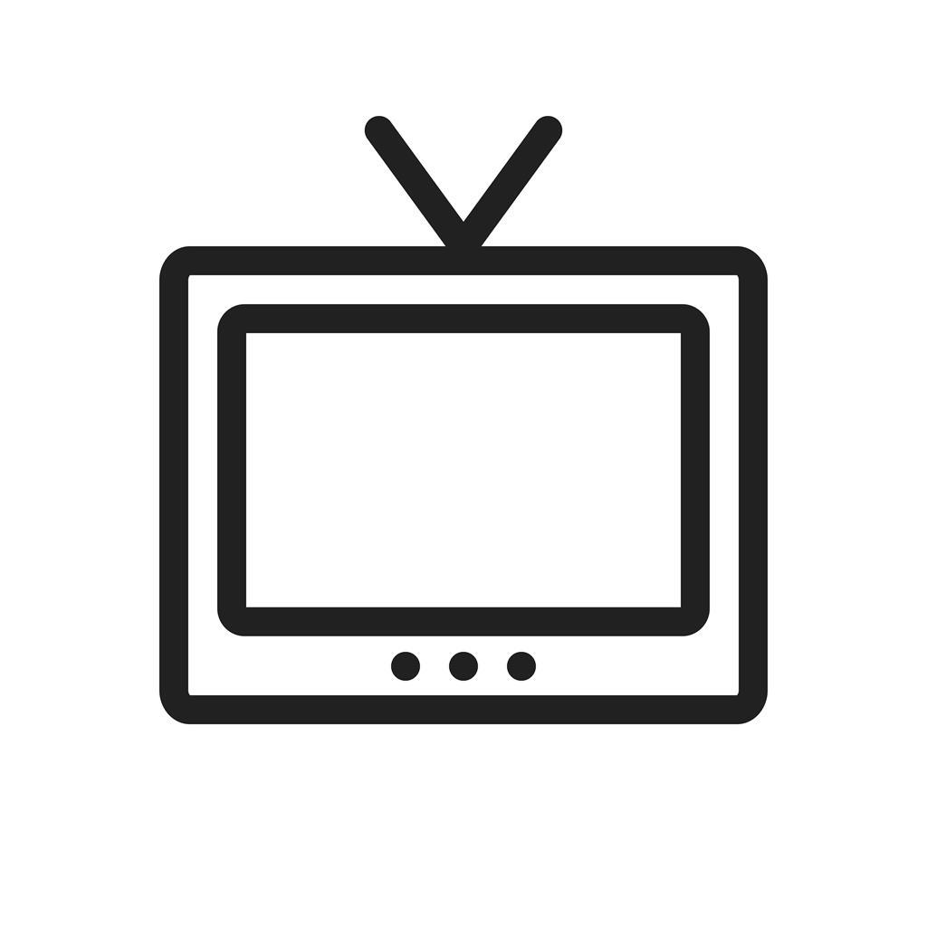 Television Line Icon - IconBunny