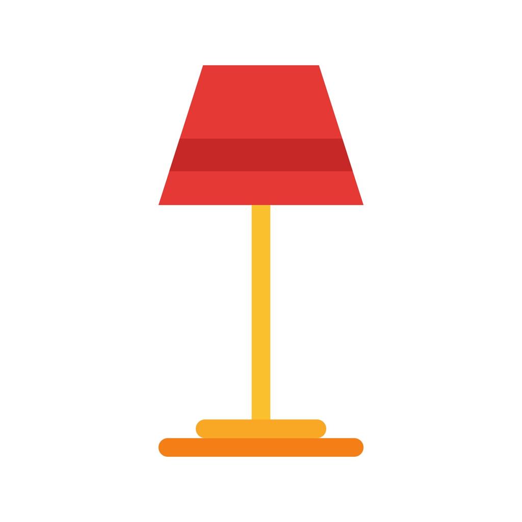 Lamp Flat Multicolor Icon - IconBunny