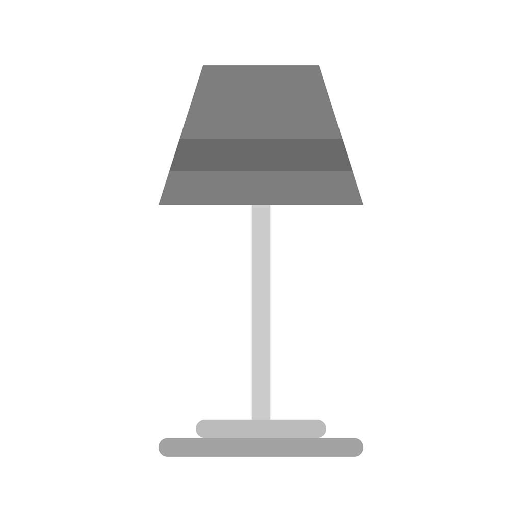 Lamp Greyscale Icon - IconBunny