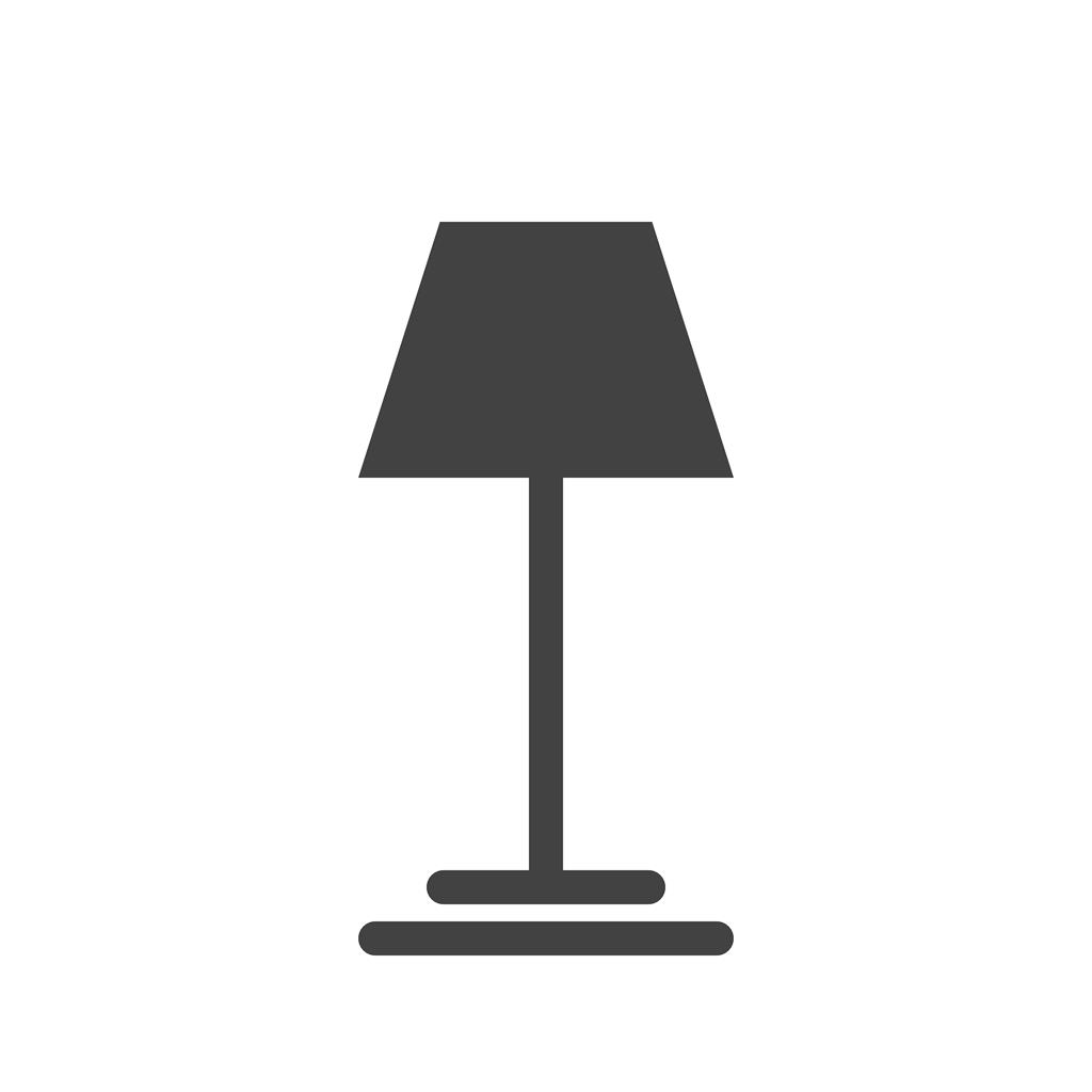 Lamp Glyph Icon - IconBunny