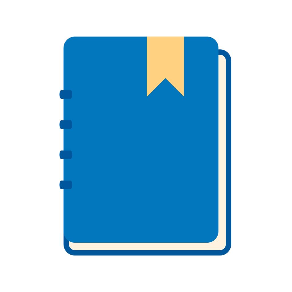 NoteBook Flat Multicolor Icon - IconBunny