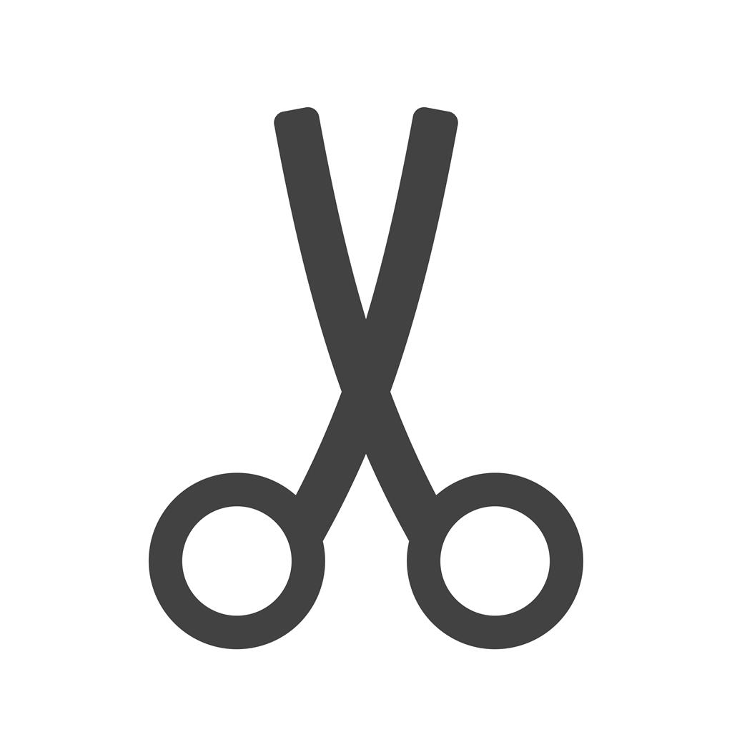 Scissors Glyph Icon - IconBunny