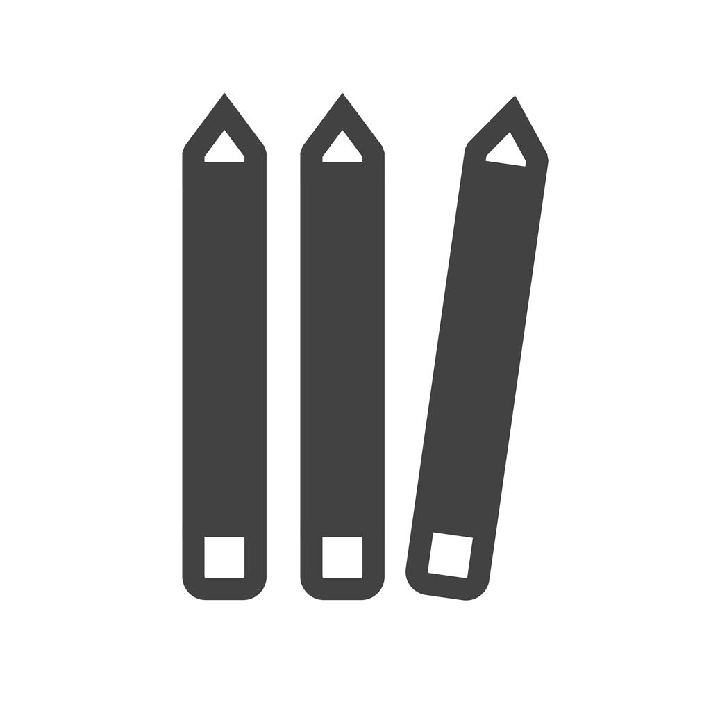 Pencils Glyph Icon - IconBunny