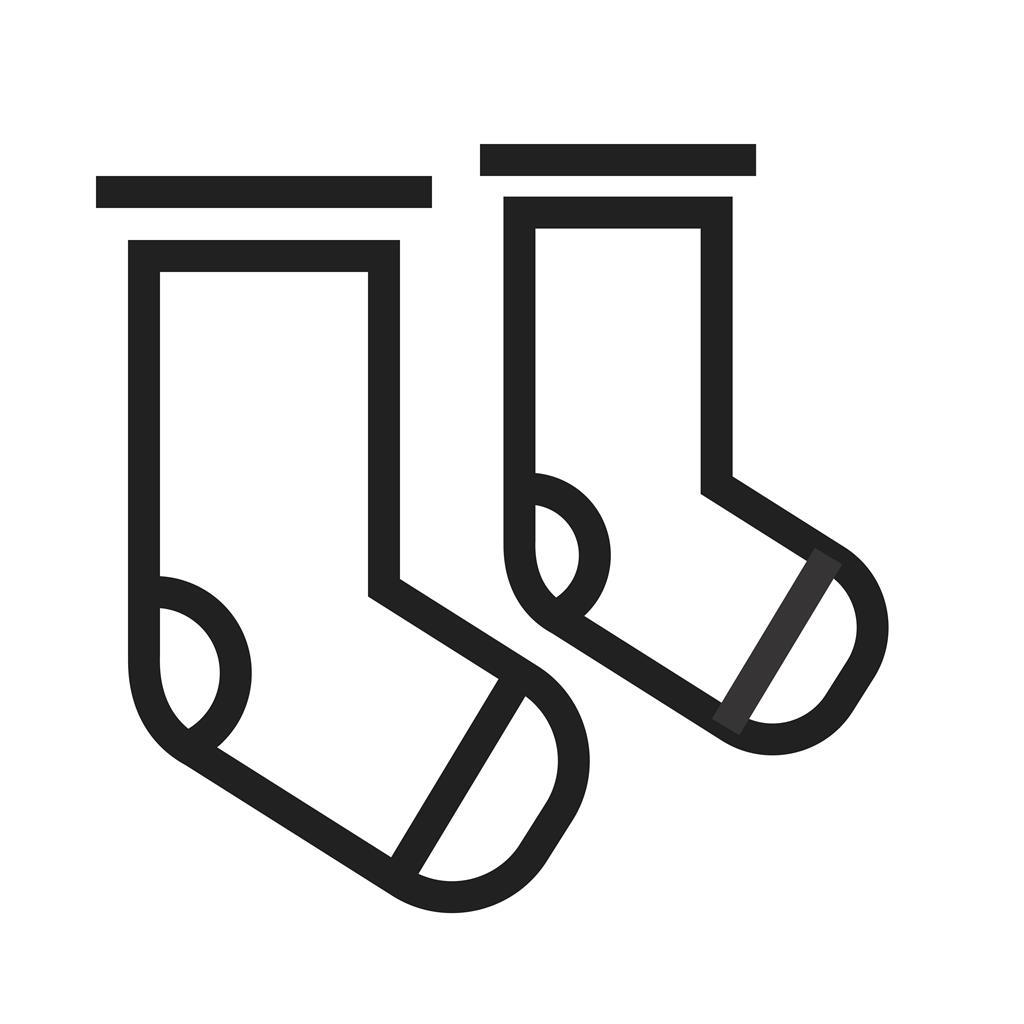 Socks Line Icon - IconBunny