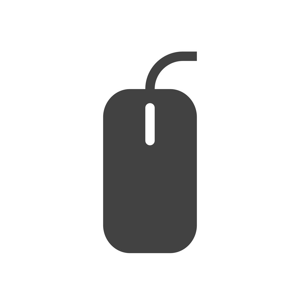 Mouse Glyph Icon - IconBunny