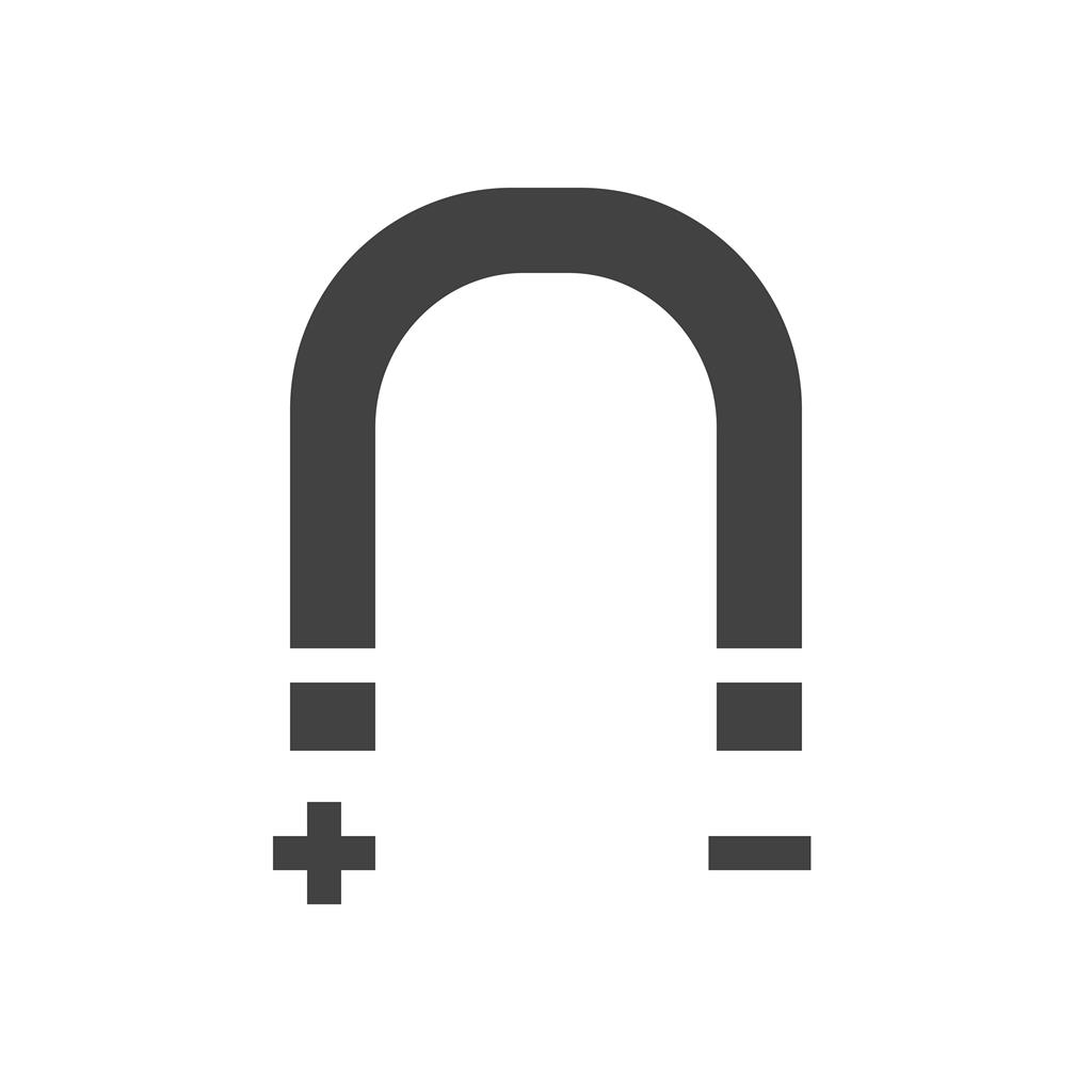 Magnet Glyph Icon - IconBunny