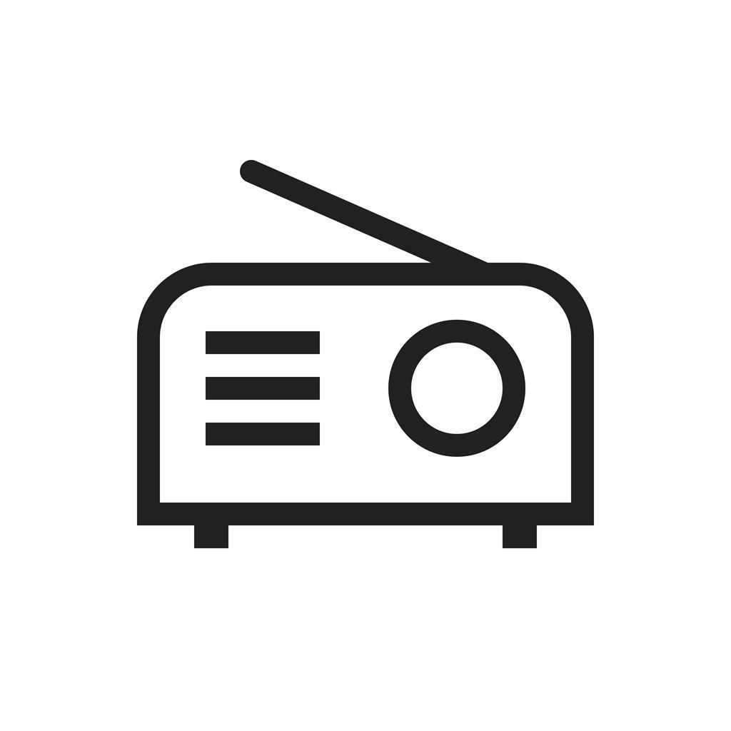 Radio Line Icon - IconBunny