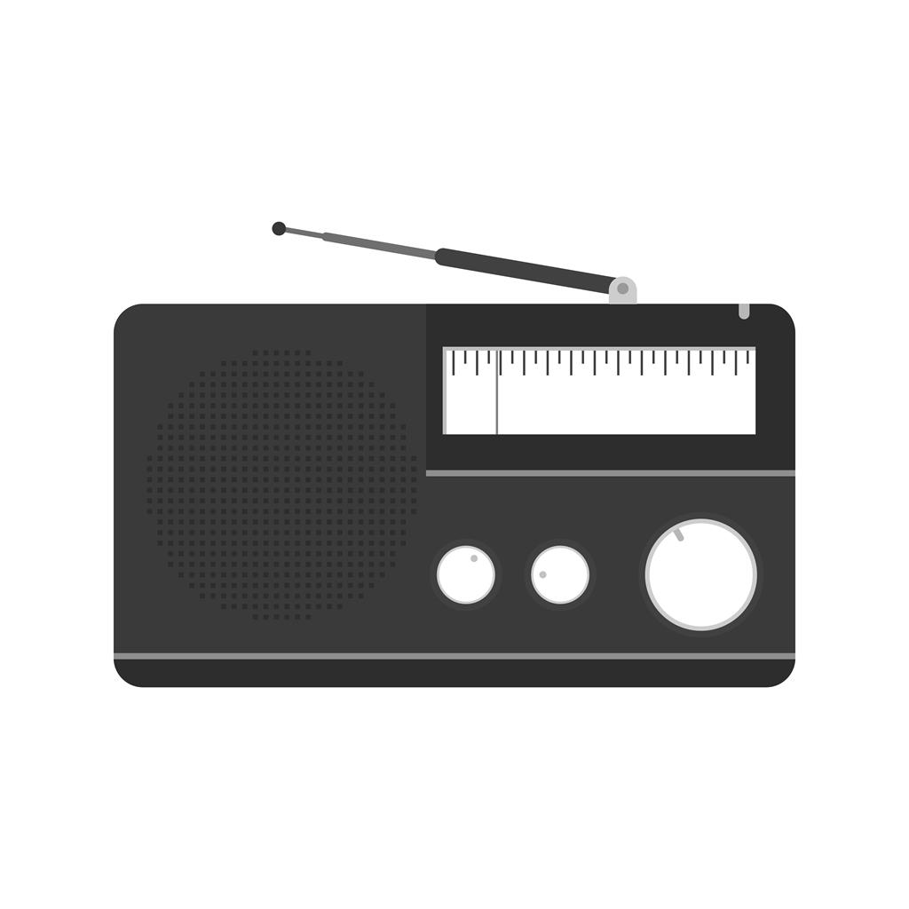 Radio Greyscale Icon - IconBunny