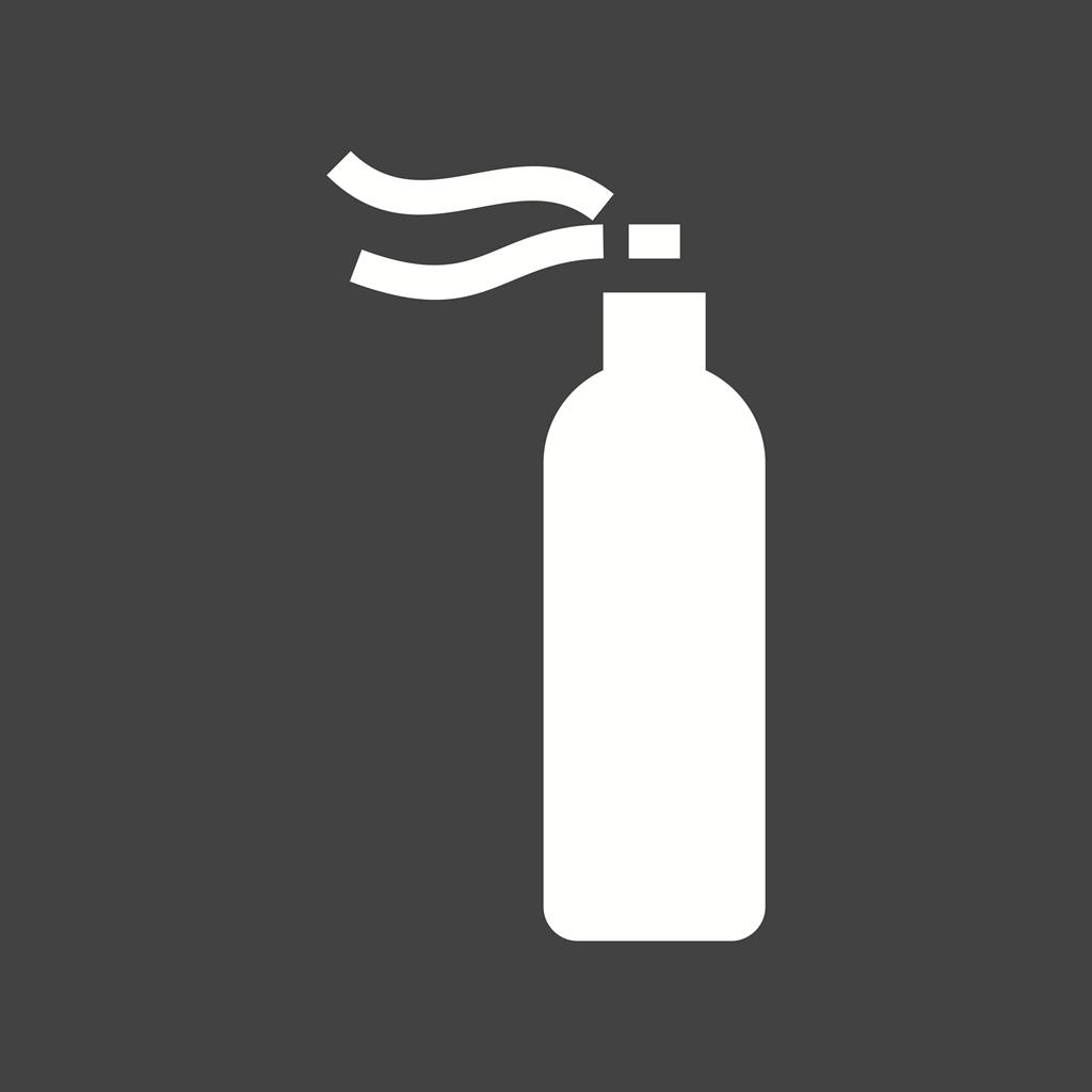Spray Glyph Inverted Icon - IconBunny