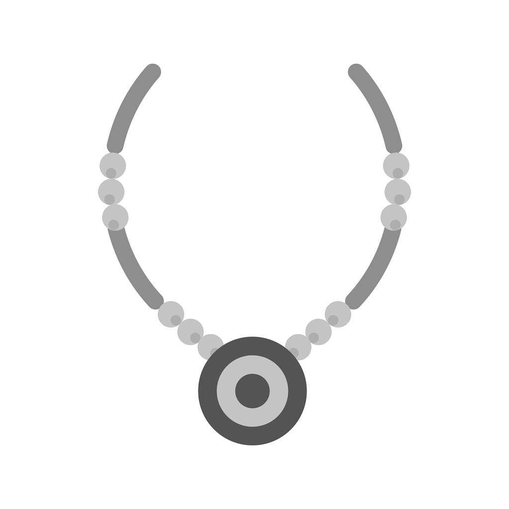 Necklace Greyscale Icon - IconBunny