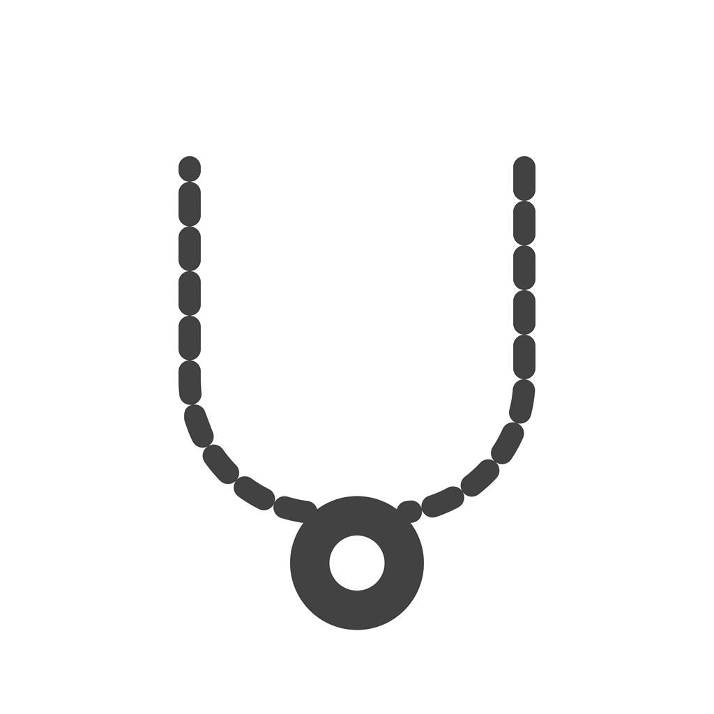 Necklace Glyph Icon - IconBunny