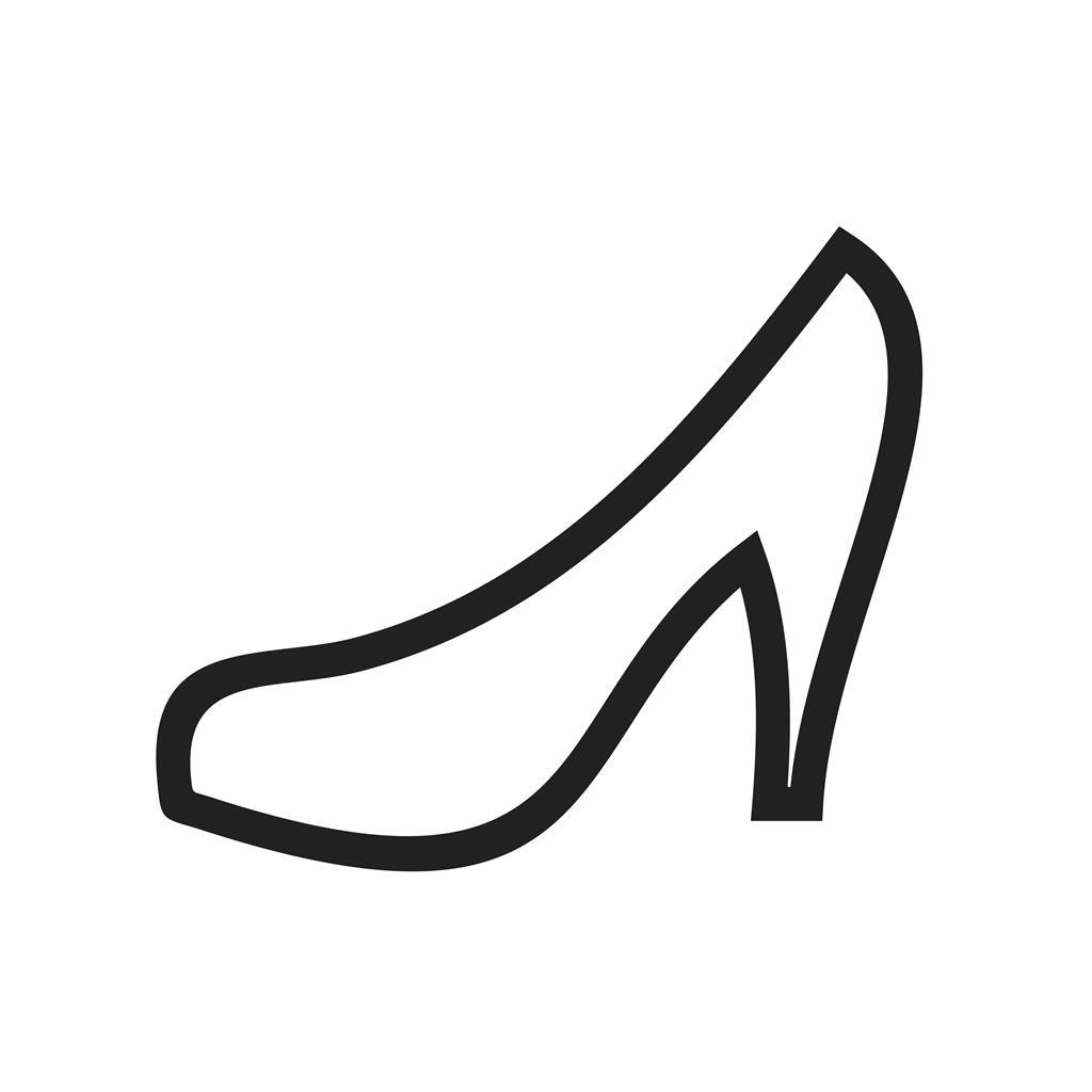 Heels Line Icon - IconBunny
