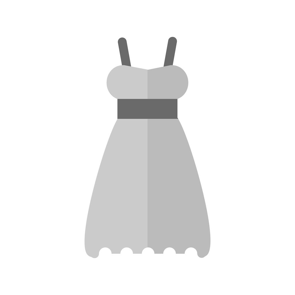 Night Dress Greyscale Icon - IconBunny