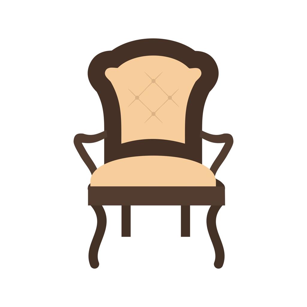Chair Flat Multicolor Icon - IconBunny