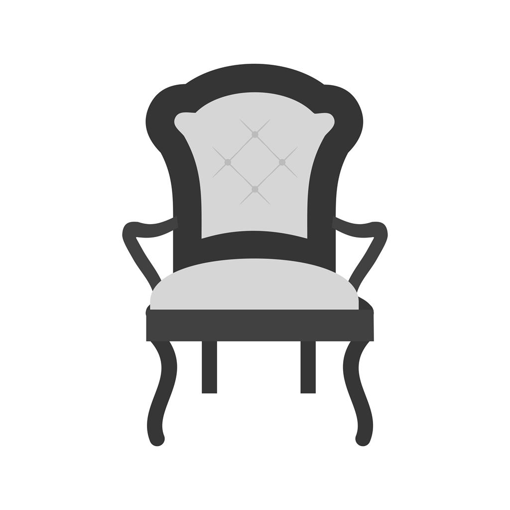 Chair Greyscale Icon - IconBunny