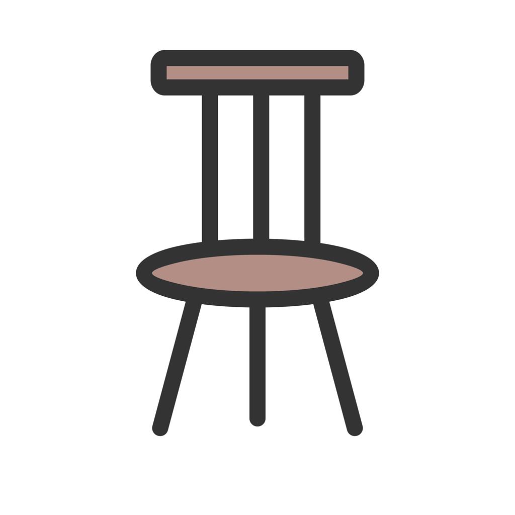 Chair Line Filled Icon - IconBunny