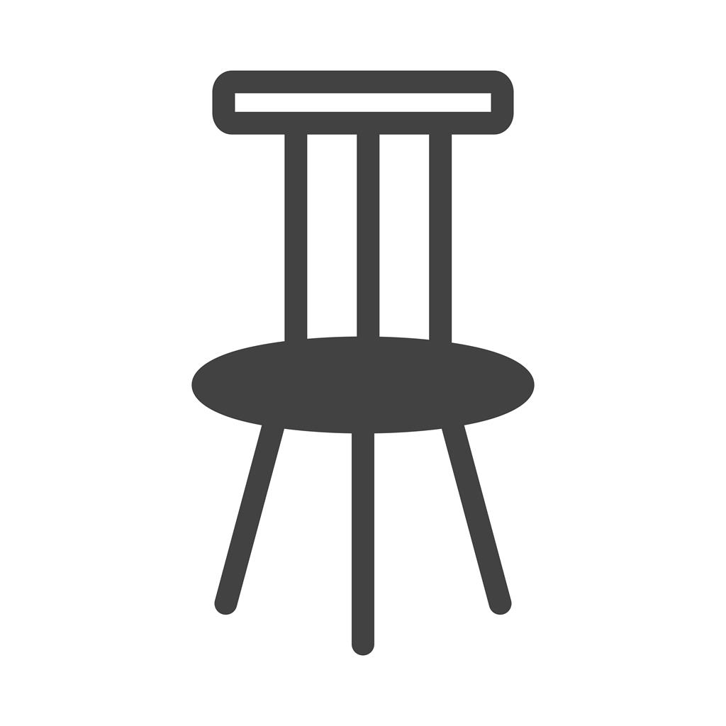 Chair Glyph Icon - IconBunny