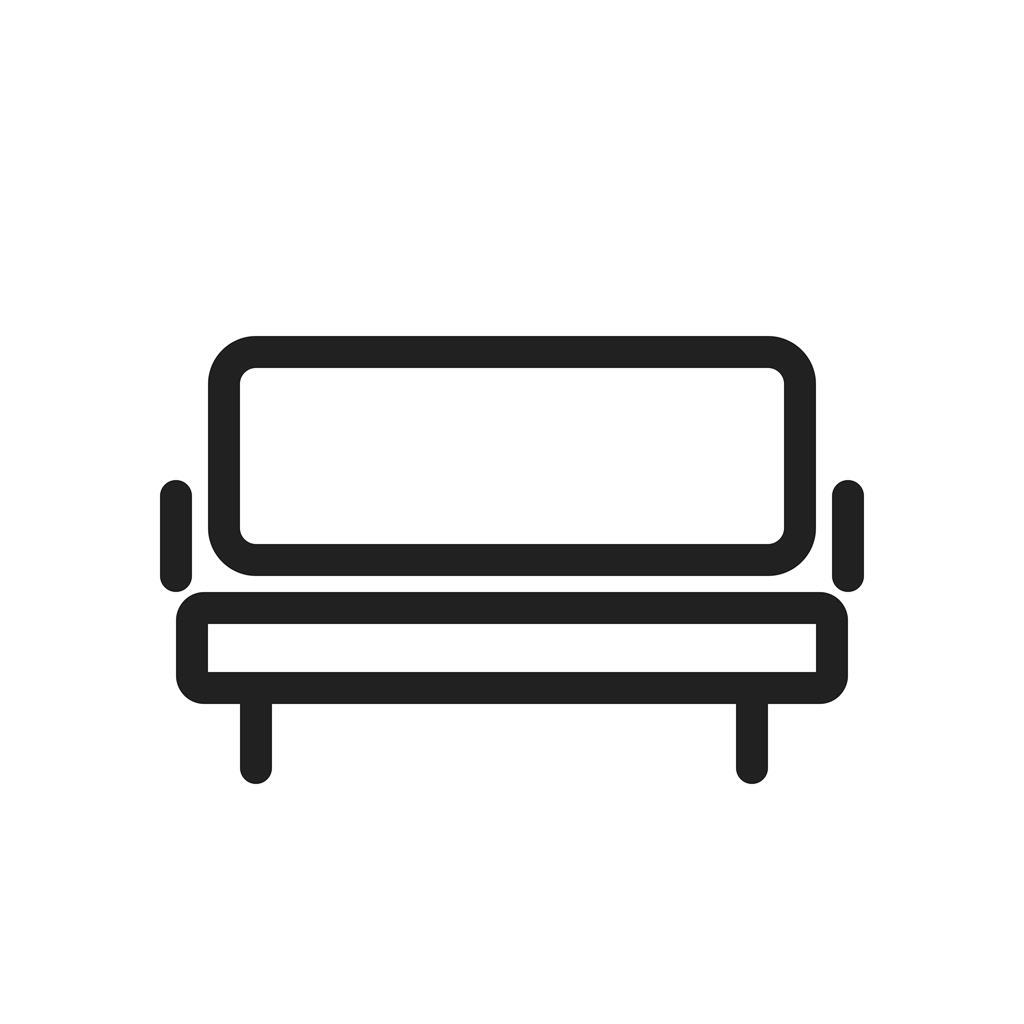 Sofa Line Icon - IconBunny