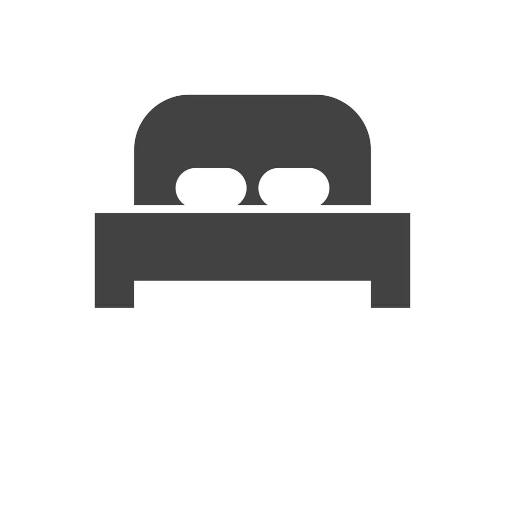 Bed Glyph Icon - IconBunny