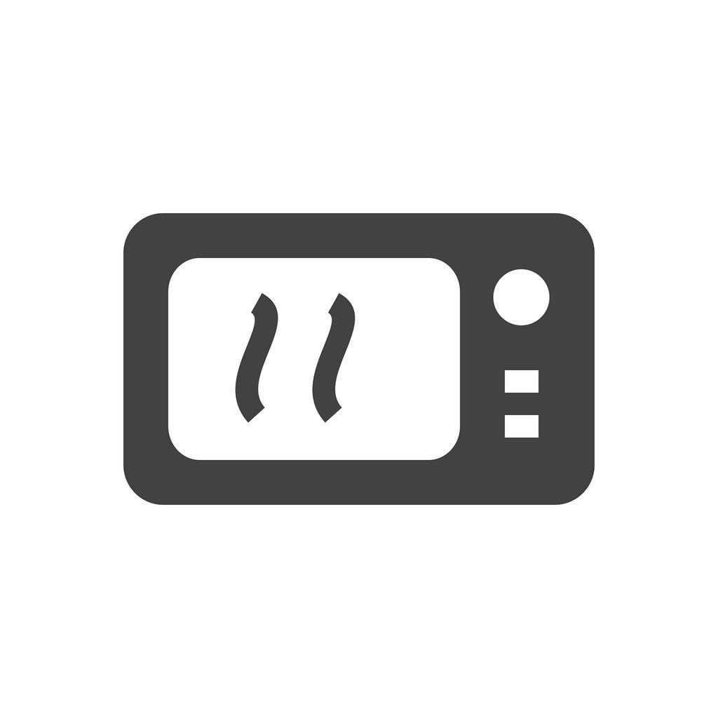 Microwave Glyph Icon - IconBunny
