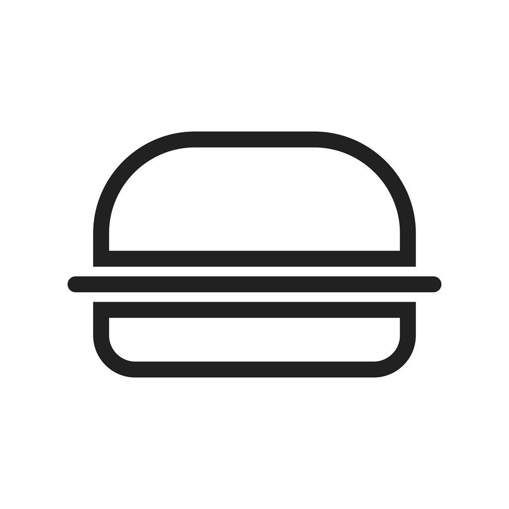 Burger Line Icon - IconBunny