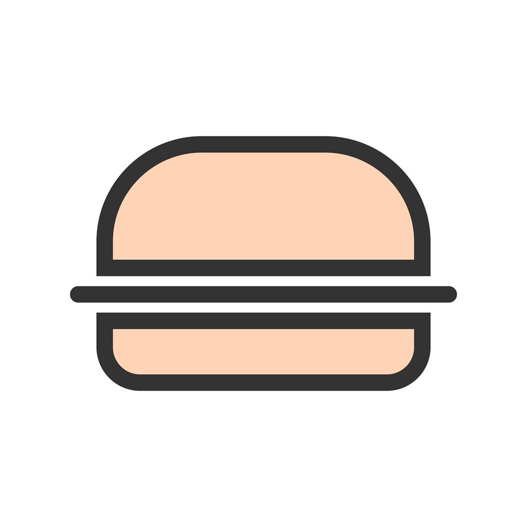 Burger Line Filled Icon - IconBunny