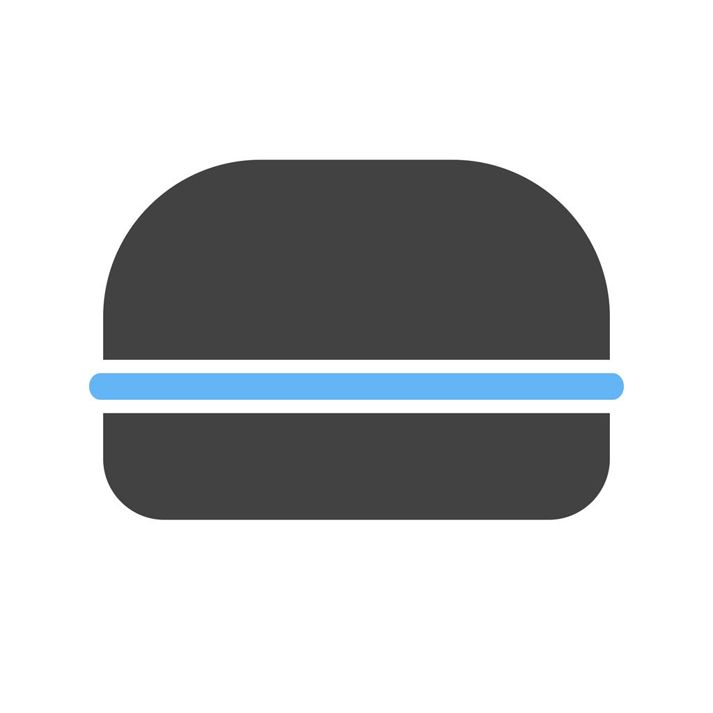 Burger Blue Black Icon - IconBunny
