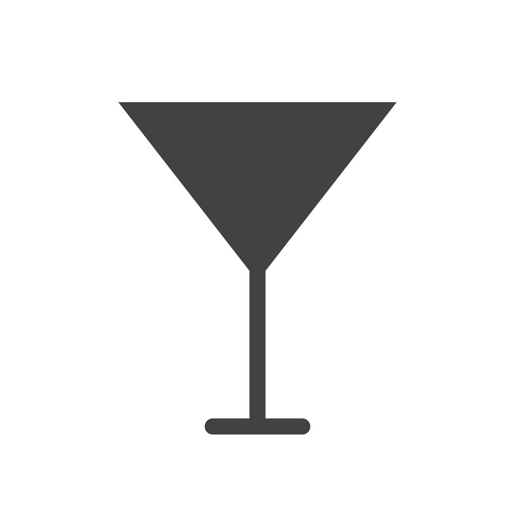Cocktail Glass Glyph Icon - IconBunny