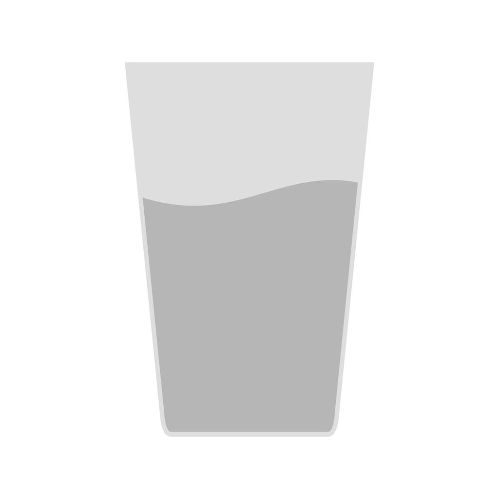 Water Glasses Greyscale Icon - IconBunny