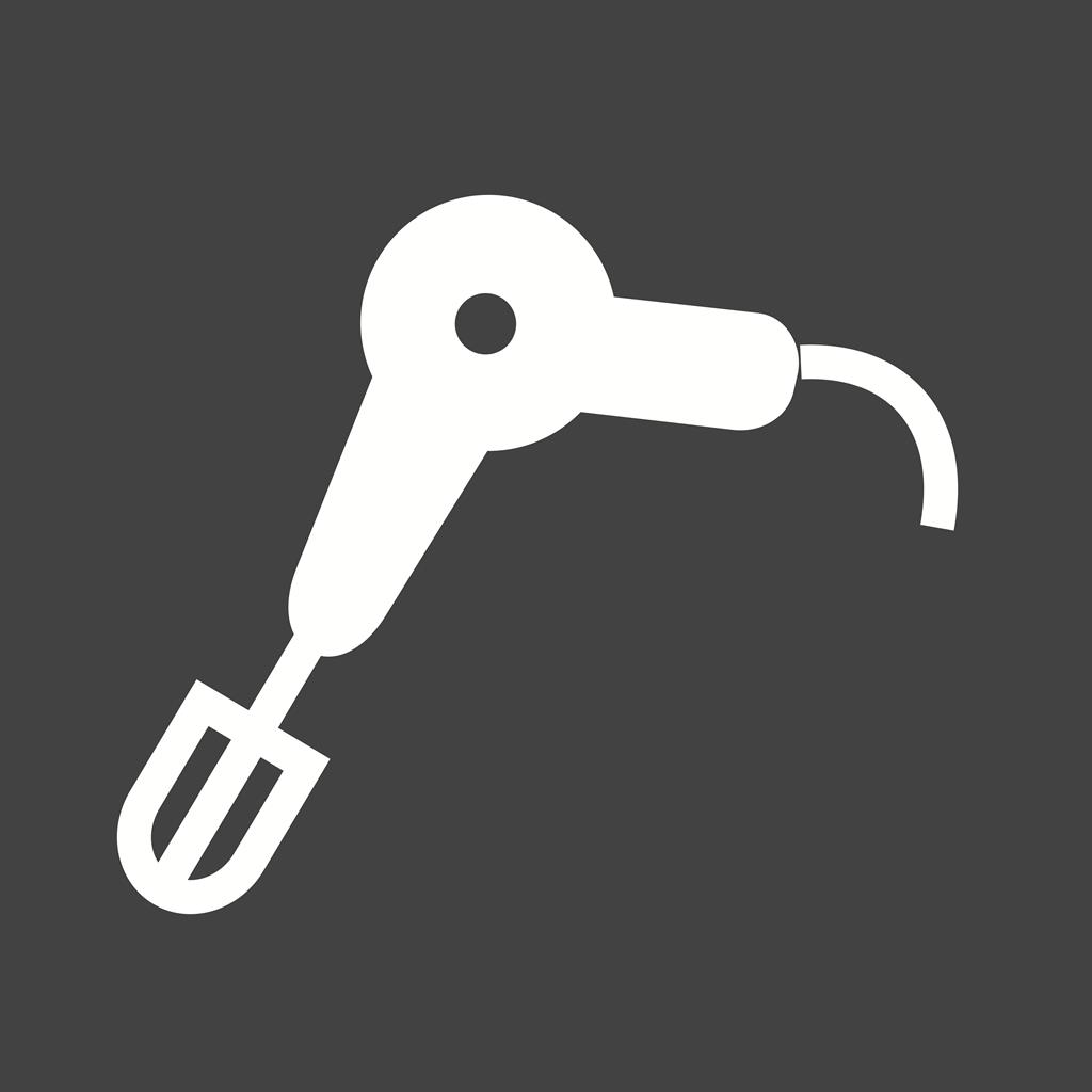 Mixer Glyph Inverted Icon - IconBunny