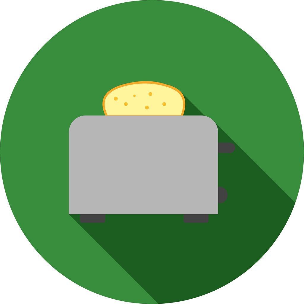 Toaster Flat Shadowed Icon - IconBunny