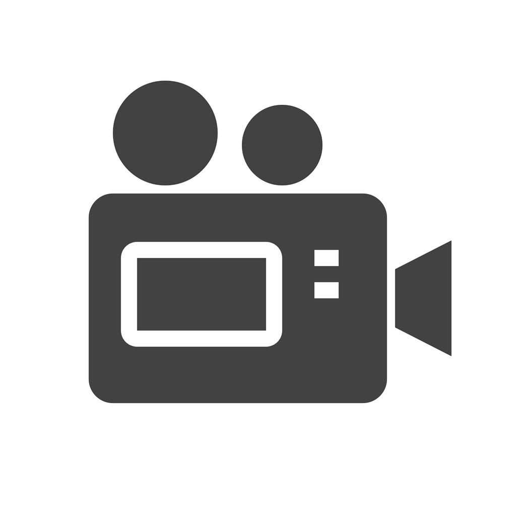 Video Camera I Glyph Icon - IconBunny