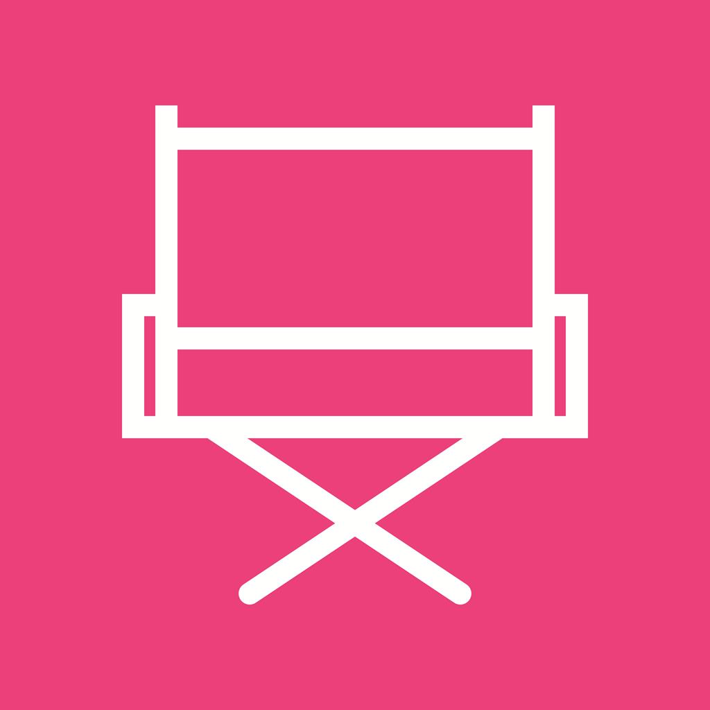Director Chair Line Multicolor B/G Icon - IconBunny