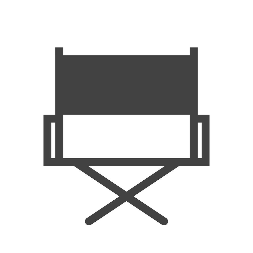 Director Chair Glyph Icon - IconBunny