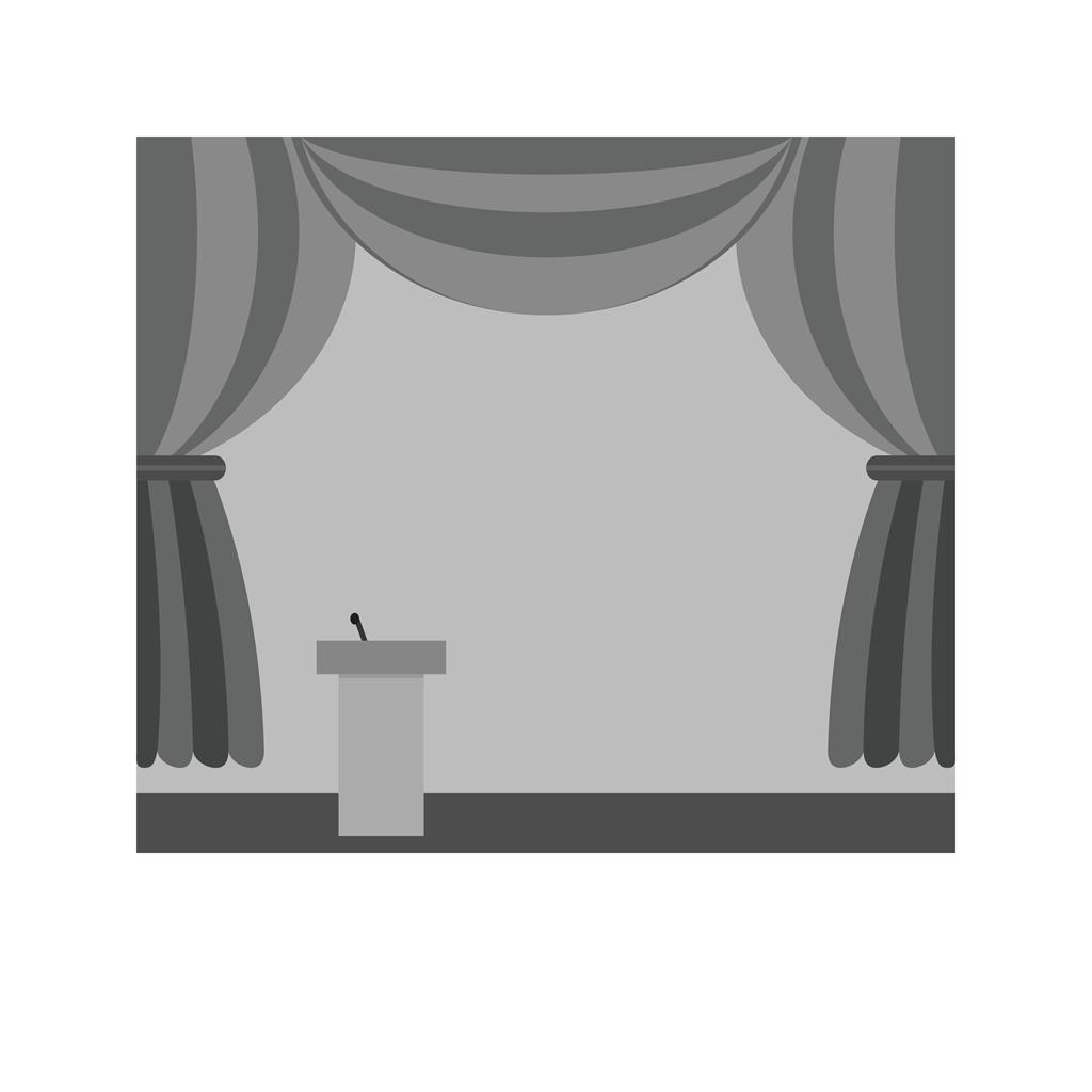 Stage Greyscale Icon - IconBunny