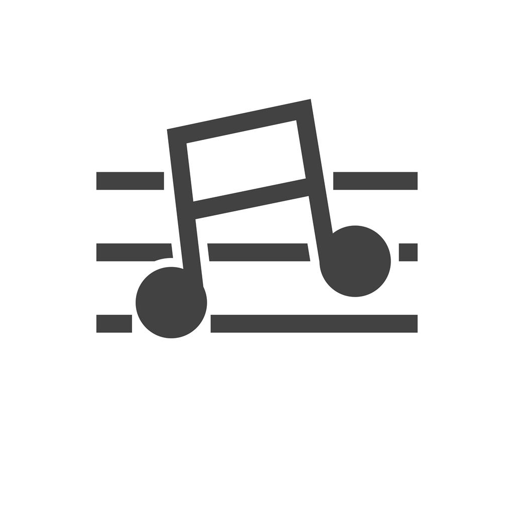 Music Glyph Icon - IconBunny
