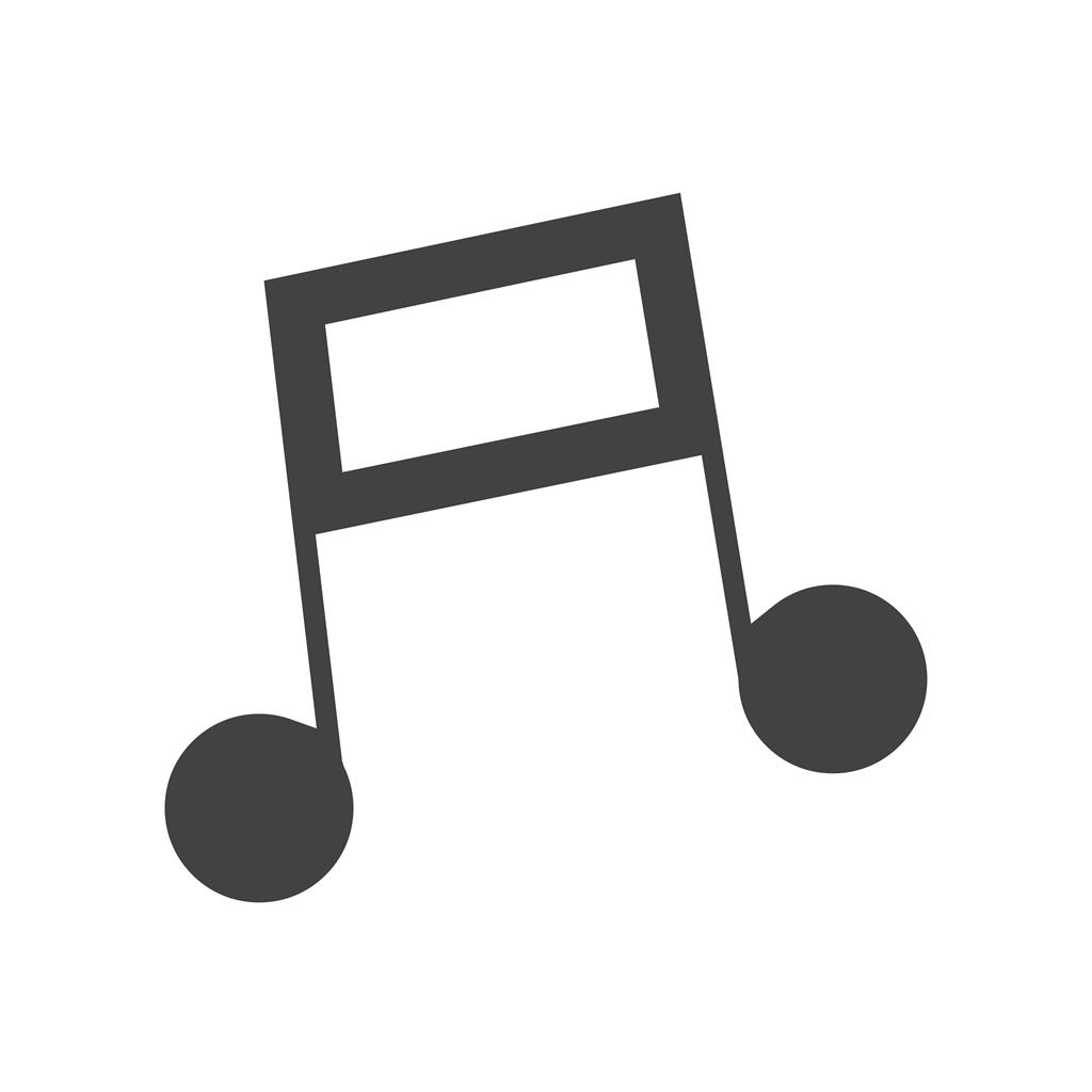Music Note I Glyph Icon - IconBunny