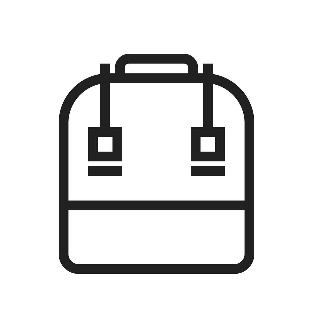 School bag Line Icon - IconBunny